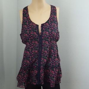 Decree size large sleeveless blouse